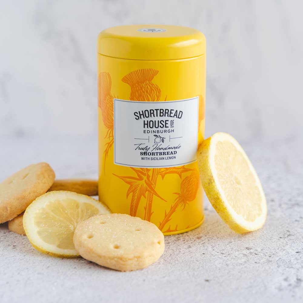 Shortbread House of Edinburgh Sicilian Lemon Shortbread Tin 140g