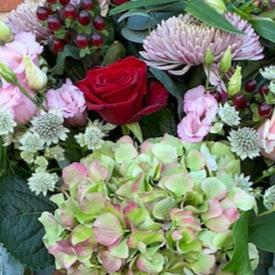 Just Fabulous- Rose and Hydrangea Bouquet
