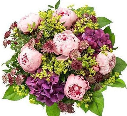 Pink Peony & Hydrangea Bouquet